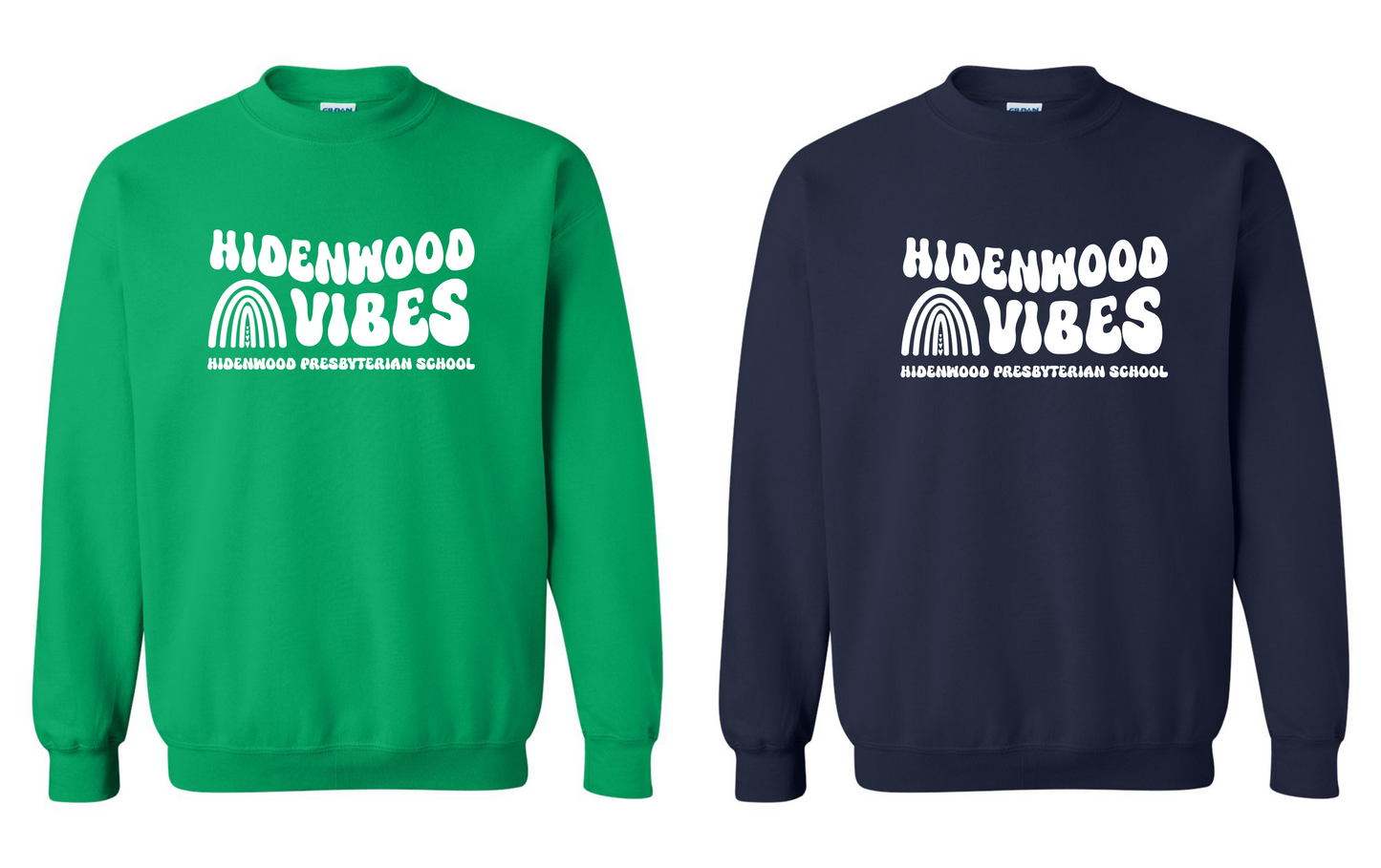 Hidenwood Presbyterian School - Hidenwood Vibes Crewneck Sweatshirt