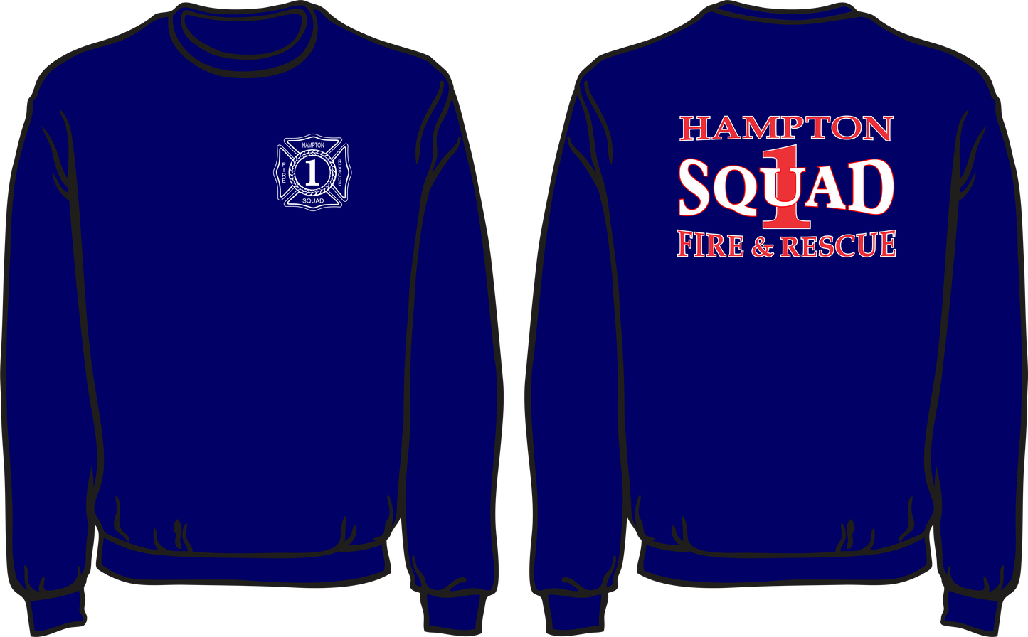 Crewneck Sweatshirt - HFD Squad 1