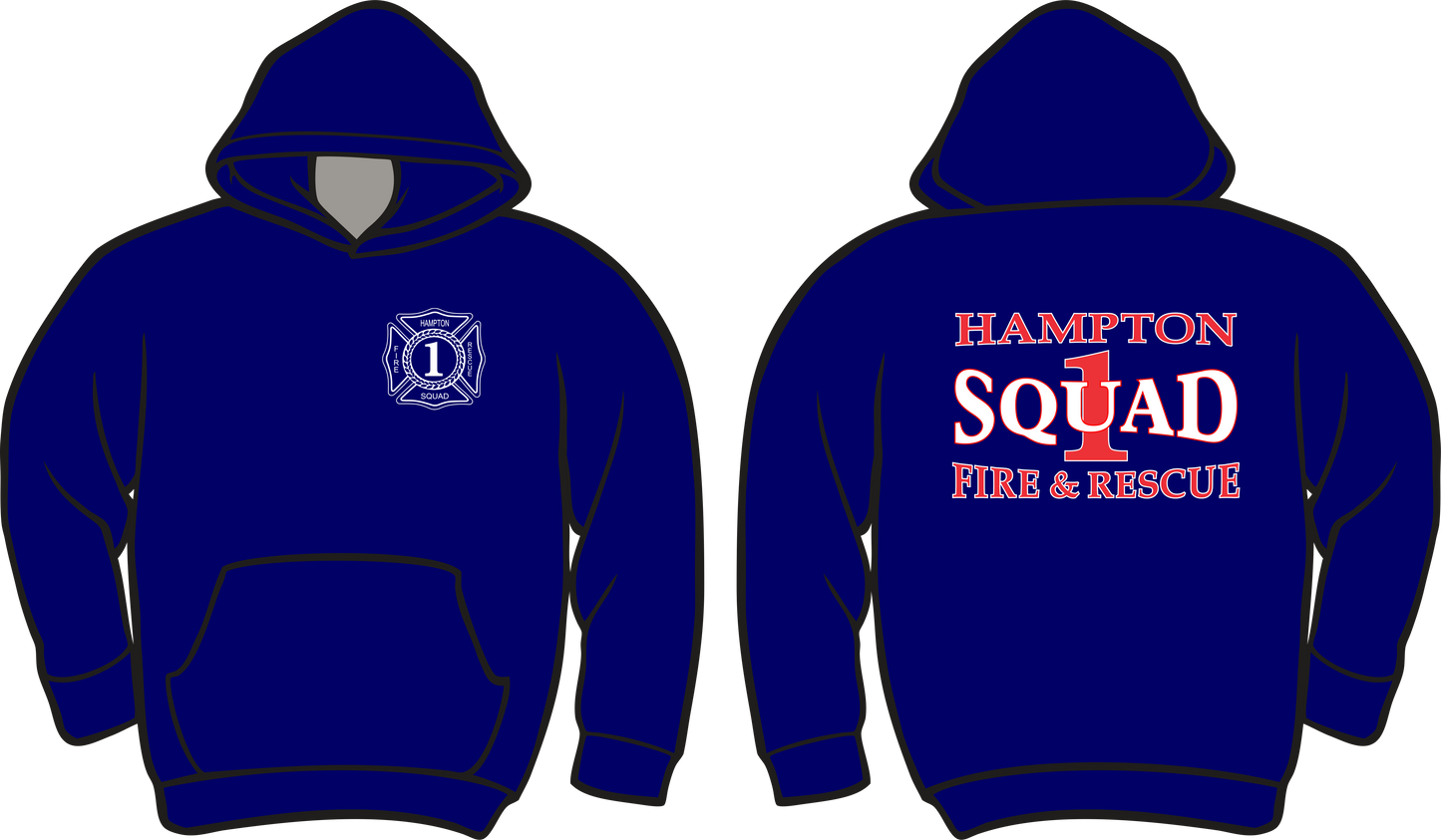 Hooded Sweatshirt - HFD Squad 1