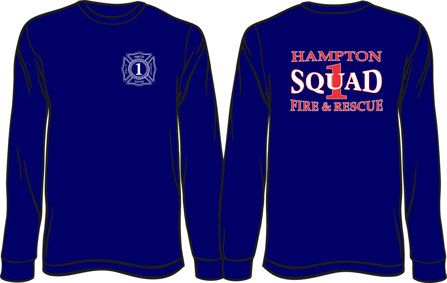 Long Sleeve T-shirt - HFD Squad 1