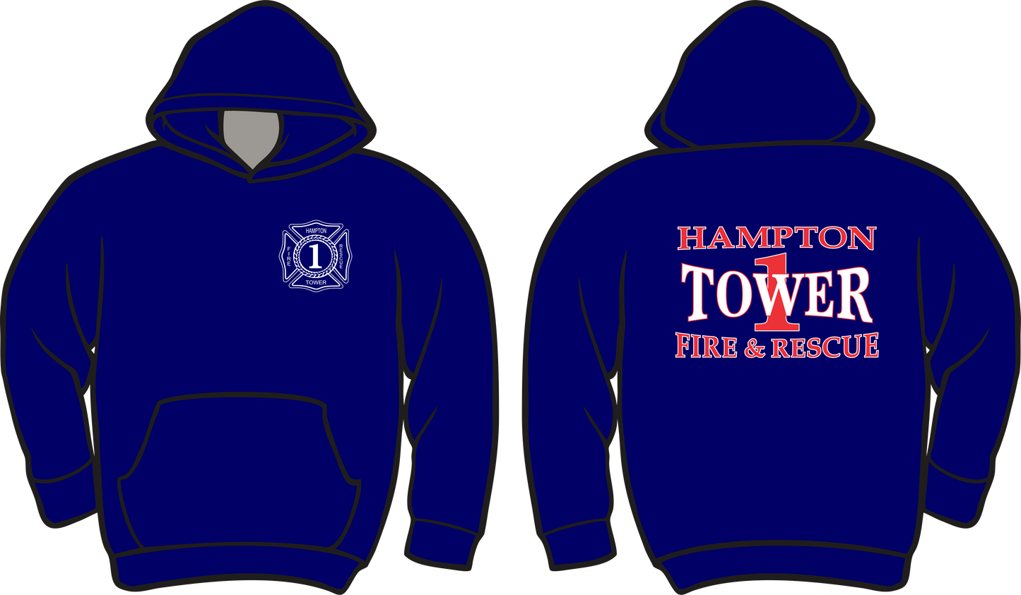 Hooded Sweatshirt - HFD Tower 1