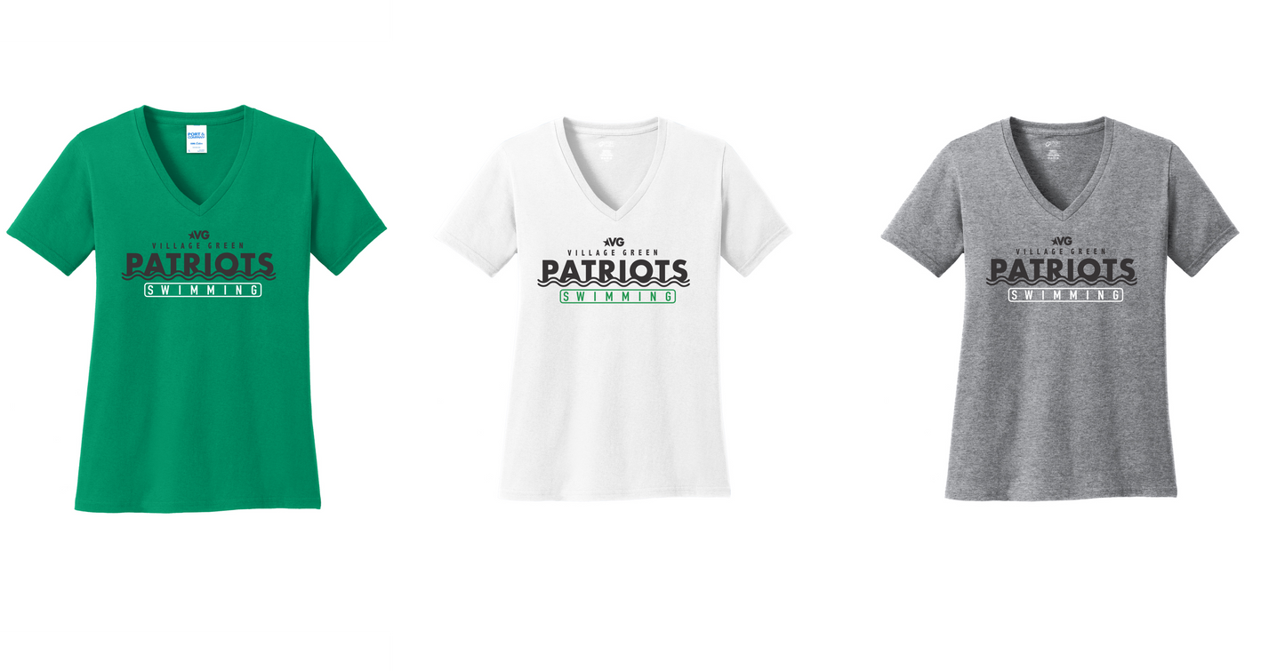 Village Green - Women's V-neck Short Sleeve T-shirt