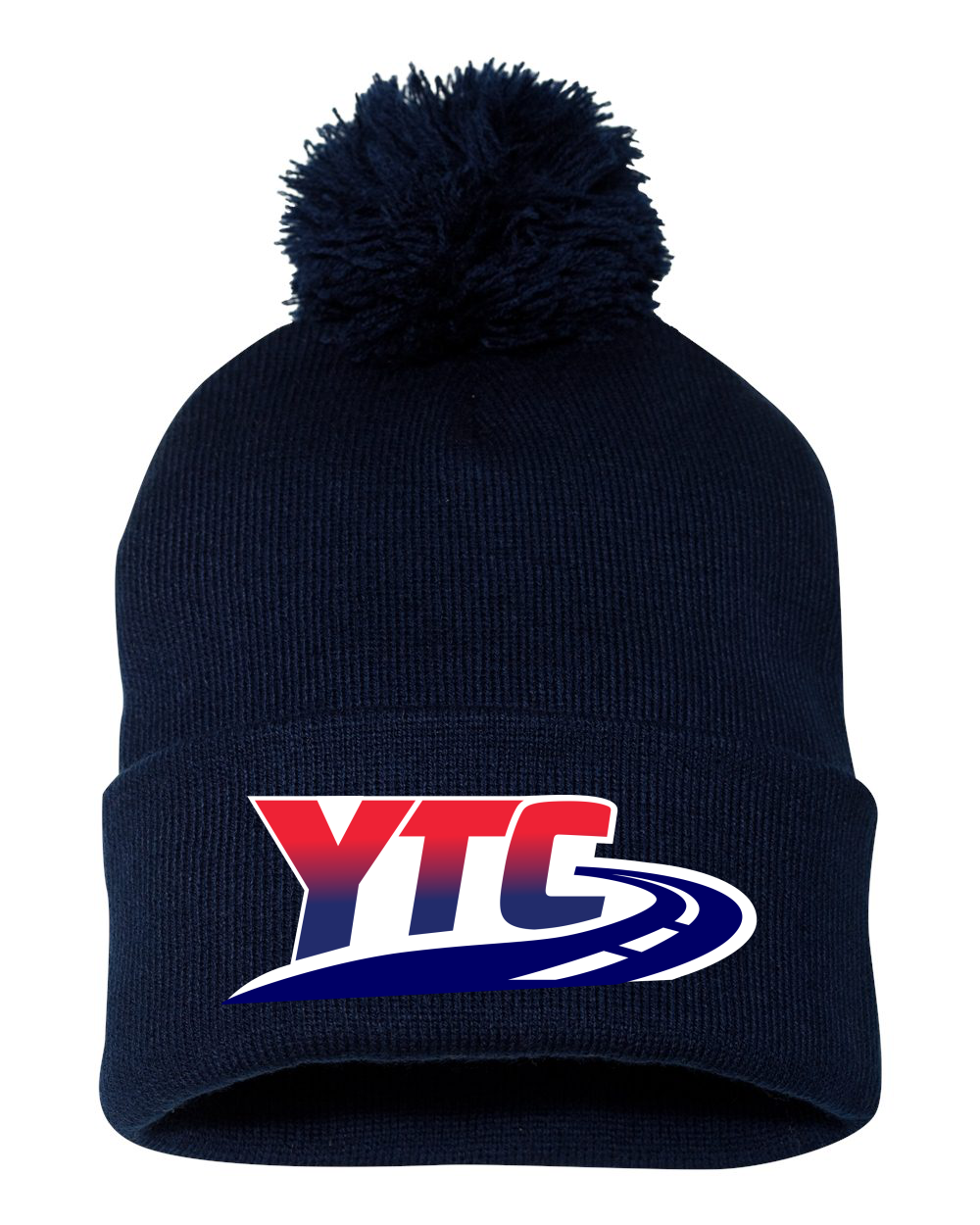 YTC 12" Pom-Pom Cuffed Beanie