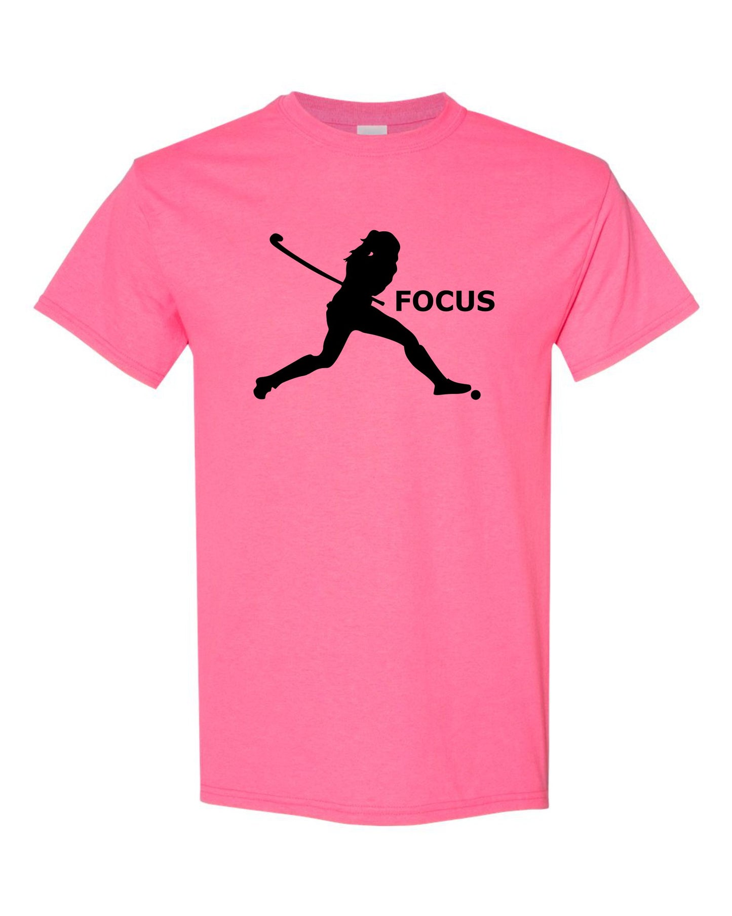 50/50 Poly/Cotton Short Sleeve T-shirt - Neon Pink