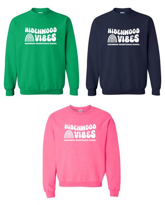 Hidenwood Presbyterian School - Hidenwood Vibes Crewneck Sweatshirt