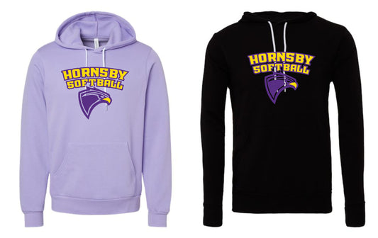 Hornsby Softball - Bella Canvas Unisex Sponge Fleece Hoodie Sweatshirt