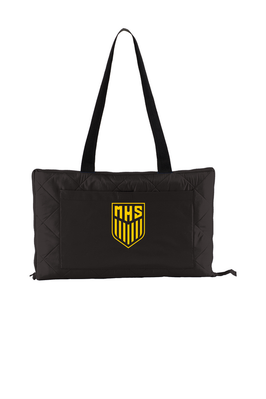 MHS Soccer - Zippered Fleece Blanket with Water Resistant Back Lining
