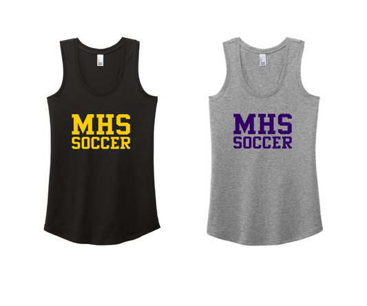 MHS Soccer - Ladies Tri-Blend Tank