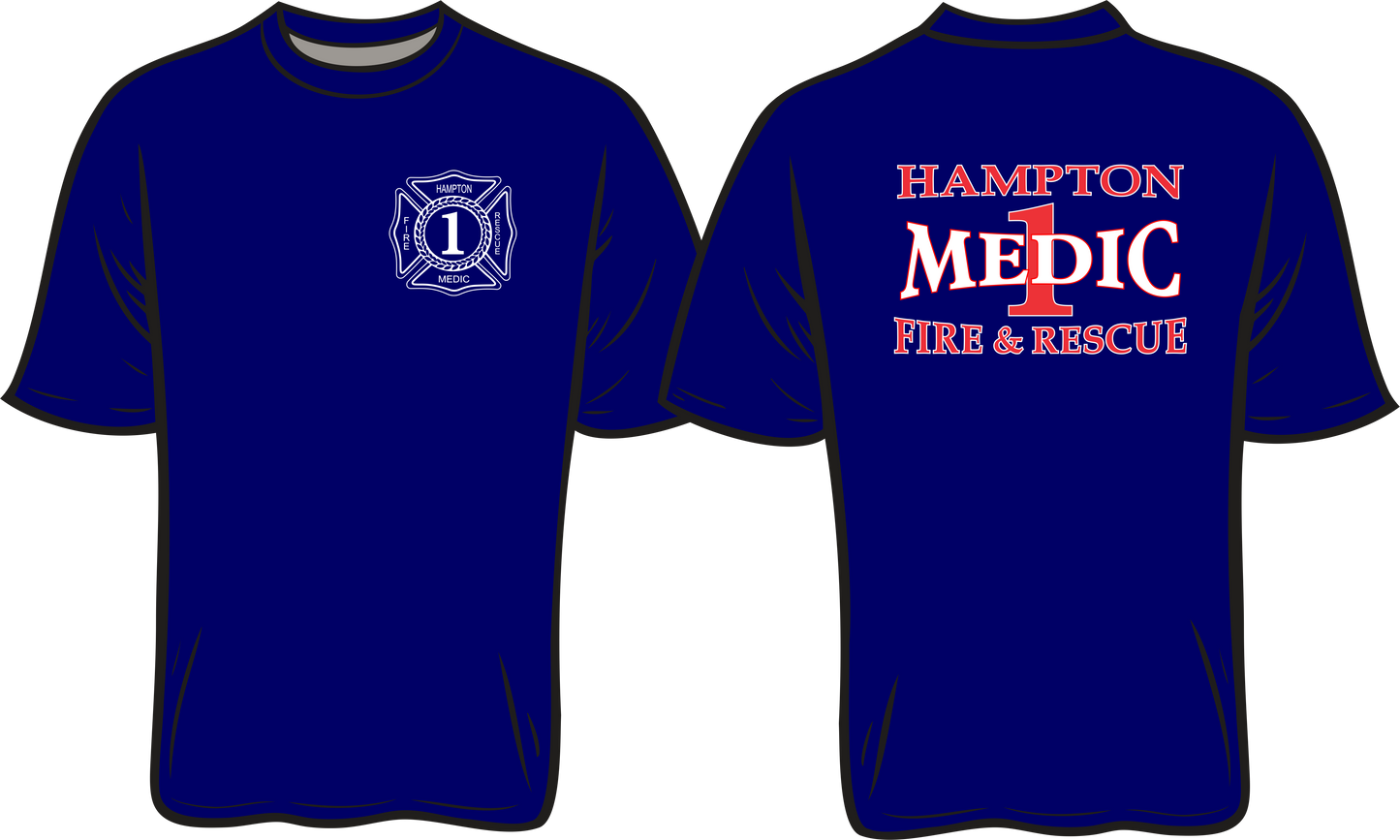 Short Sleeve T-shirt - HFD Medic 1