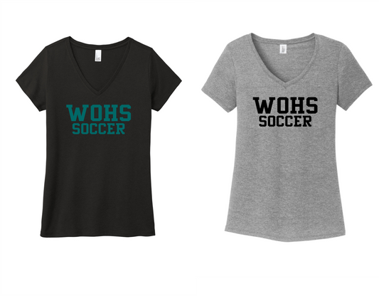 WOHS Soccer - Ladies V-Neck T-shirt