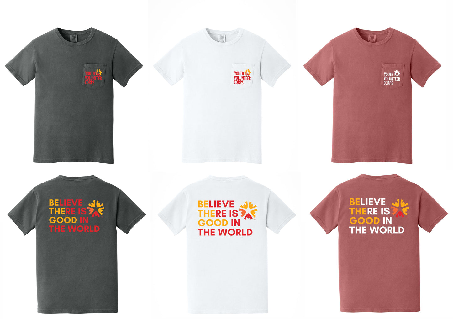 YVC Comfort Color Pocket T-shirt with Back Print