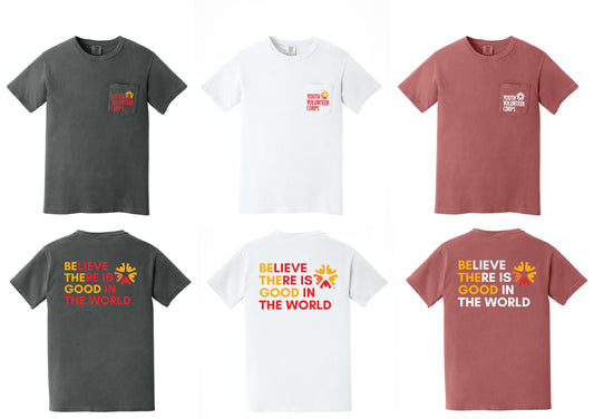 YVC Comfort Color Pocket T-shirt with Back Print